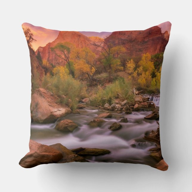 Grand Dawn Throw Pillow (Front)