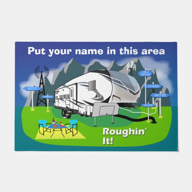 Grand Design Reflection 28bh Design Roughin' It Doormat (Front)