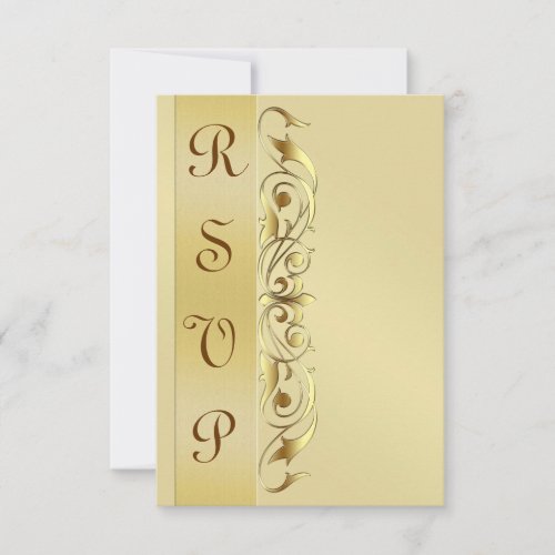Grand Duchess Gold Metal RSVP Response Invite