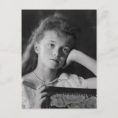 Grand Duchess Olga of Russia daughter tsar Romanov Postcard