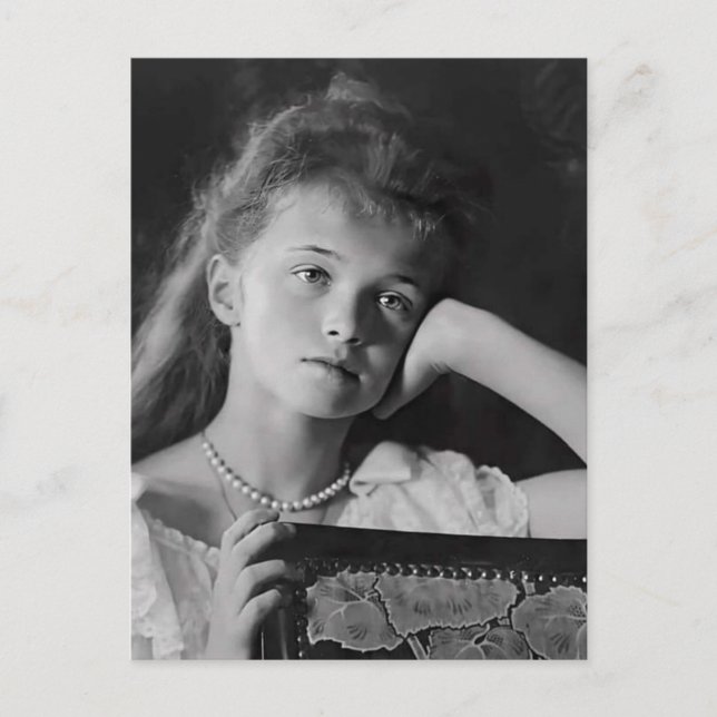 Grand Duchess Olga of Russia daughter tsar Romanov Postcard (Front)