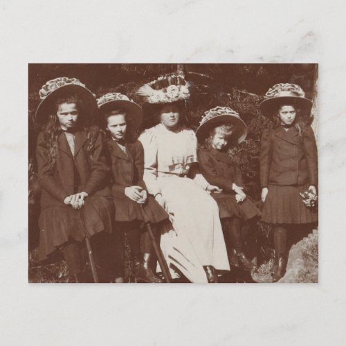Grand Duchesses of Russia OTMA Romanov Postcard