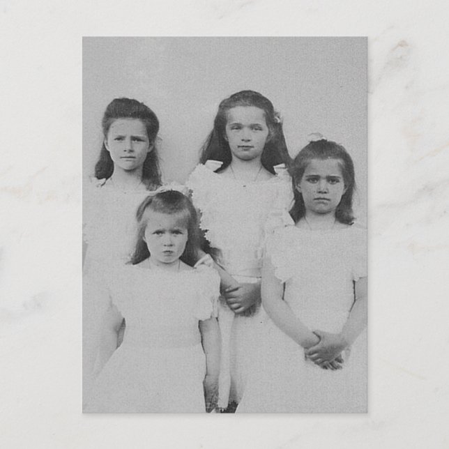 Grand Duchesses OTMA Romanov - Russia Postcard (Front)