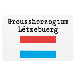 Grand Duchy of Luxembourg flexible magnet