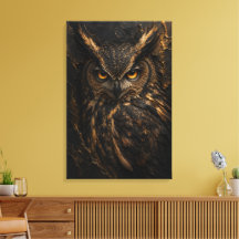 Grand Duke Owl Sculptural 3D Luxury Fine Art