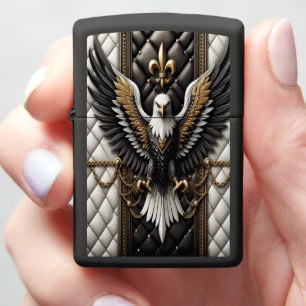 Grand Eagle Leather-Style Opulent Zippo Lighter