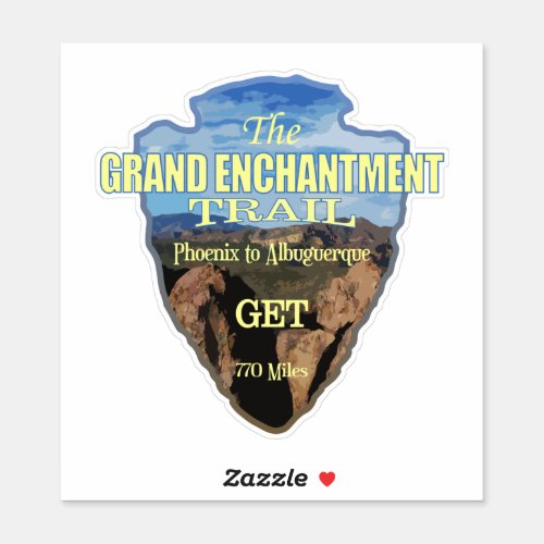 Grand Enchantment Trail arrowhead Sticker