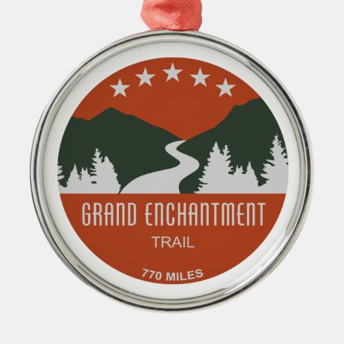 Grand Enchantment Trail Metal Ornament