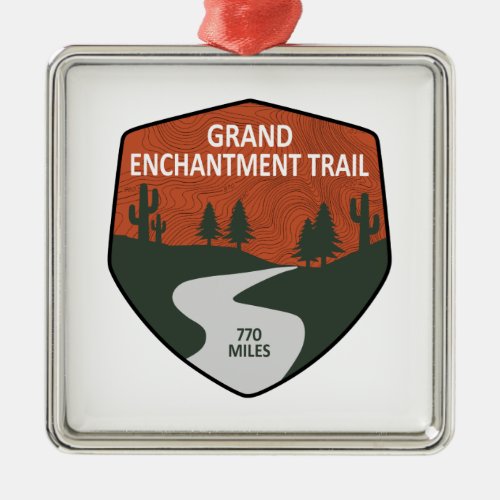 Grand Enchantment Trail Metal Ornament