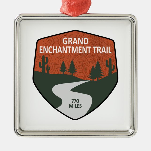 Grand Enchantment Trail Metal Ornament (Front)