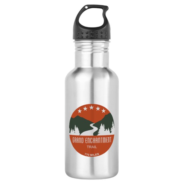Grand Enchantment Trail Stainless Steel Water Bottle (Front)