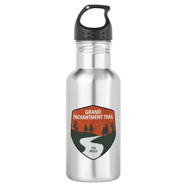 Grand Enchantment Trail Stainless Steel Water Bottle (Front)
