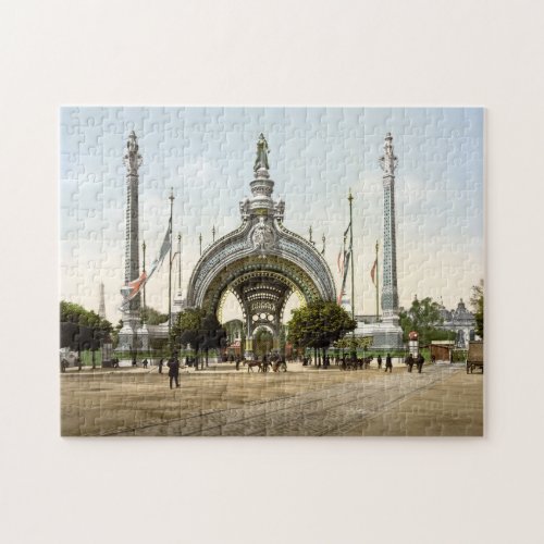 Grand Entrance Exposition Worlds Fair Paris France Jigsaw Puzzle