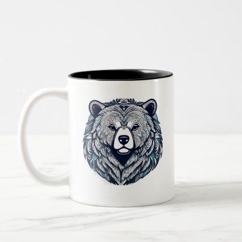 grand father bear 12 Two_Tone coffee mug