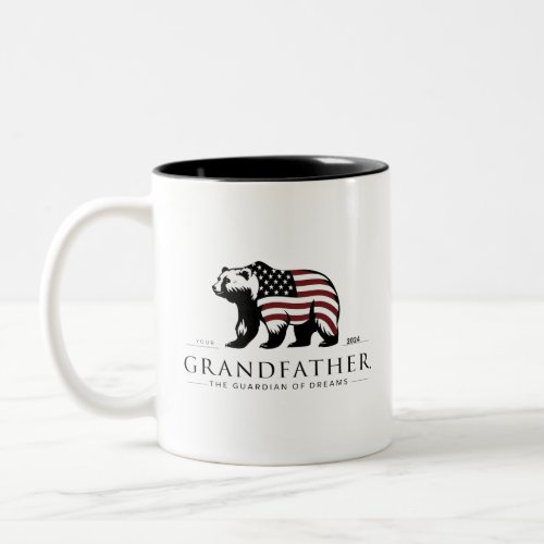 grand father bear 7 Two_Tone coffee mug