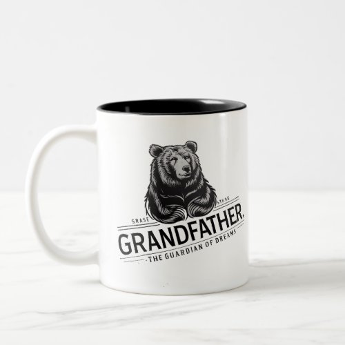 grand father bear 9 Two_Tone coffee mug