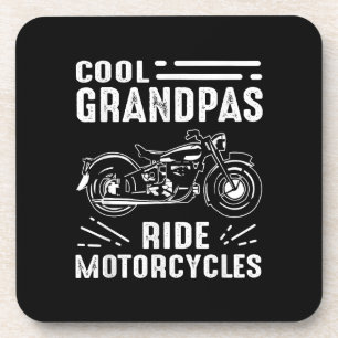 Grand Father Biker Beverage Coaster