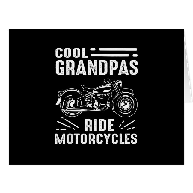 Grand Father Biker Cards (Front Horizontal)