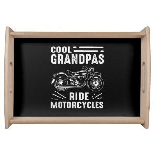 Grand Father Biker Serving Tray
