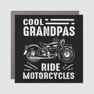 Grand Father BikerGrand Father Biker Car Magnet
