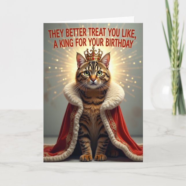 Grand Feline Birthday Card (Front)