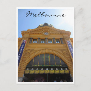 grand flinders street station postcard