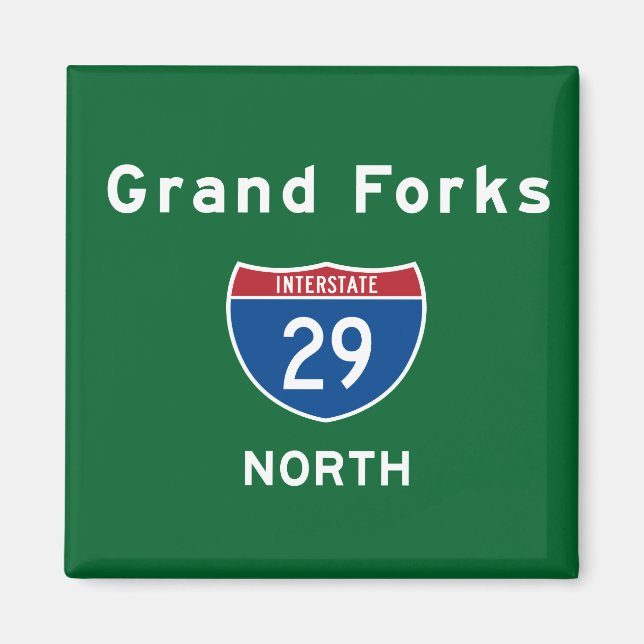 Grand Forks 29 Magnet (Front)
