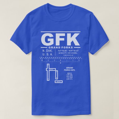 Grand Forks International Airport GFK T_Shirt