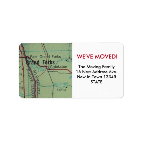 Grand Forks Weve Moved label