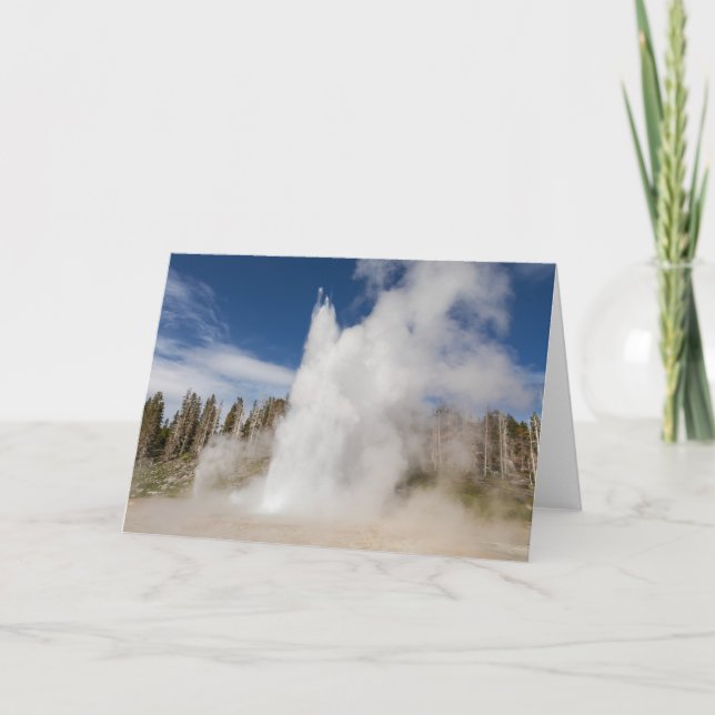 Grand Geyser Folded Greeting Card (Front)
