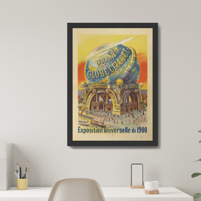 Grand Globe Céleste | Imp. Paul Dupont Framed Art (Home Office)