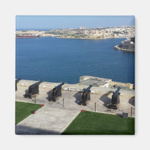 Grand Harbor in Malta Magnet