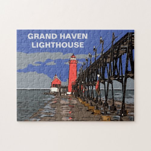GRAND HAVEN LIGHTHOUSE JIGSAW PUZZLE
