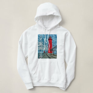 Grand Haven Lighthouse   Michigan Hoodie