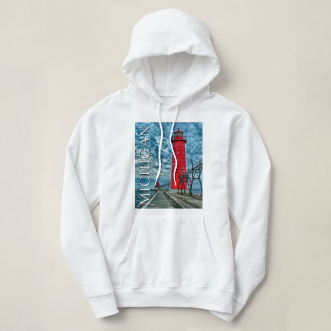 Grand Haven Lighthouse | Michigan Hoodie (Design Front)