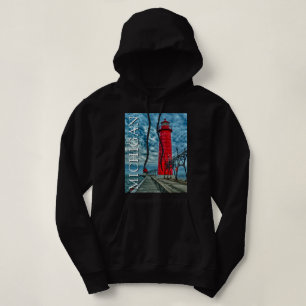 Grand Haven Lighthouse   Michigan Hoodie