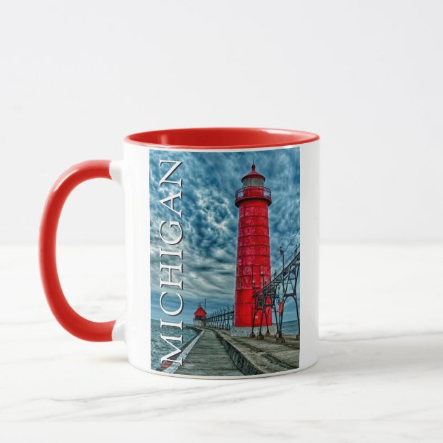 Grand Haven Lighthouse | Michigan Mug (Left)
