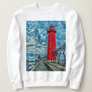 Grand Haven Lighthouse   Michigan Sweatshirt