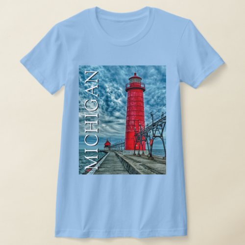 Grand Haven Lighthouse  Michigan T_Shirt