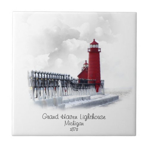 Grand Haven Lighthouse _ Michigan Tile