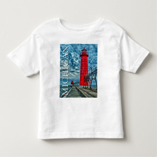 Grand Haven Lighthouse  Michigan Toddler T_shirt