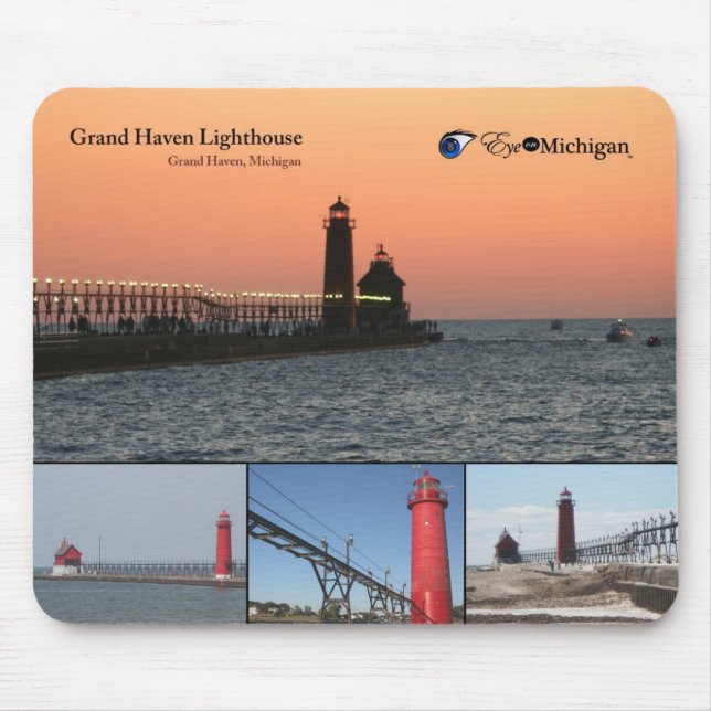 Grand Haven Lighthouse Mouse Pad (Front)