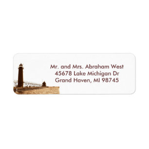 Grand Haven MI address label