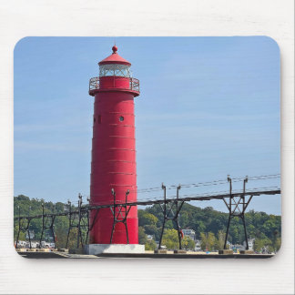 Grand Haven Michigan Lighthouse Mouse Pad