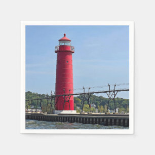 Grand Haven Michigan Lighthouse Napkins