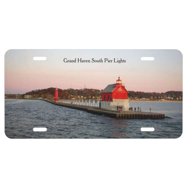 Grand Haven South Pier Lights license plate (Front)