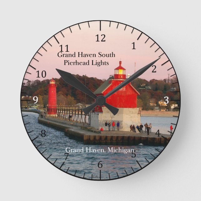 Grand Haven South Pierhead Lights clock (Front)