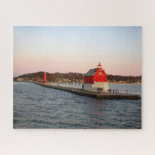 Grand Haven South Pierhead Lights jigsaw puzzle