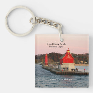 Grand Haven South Pierhead Lights key chain
