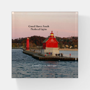 Grand Haven South Pierhead Lights paperweight